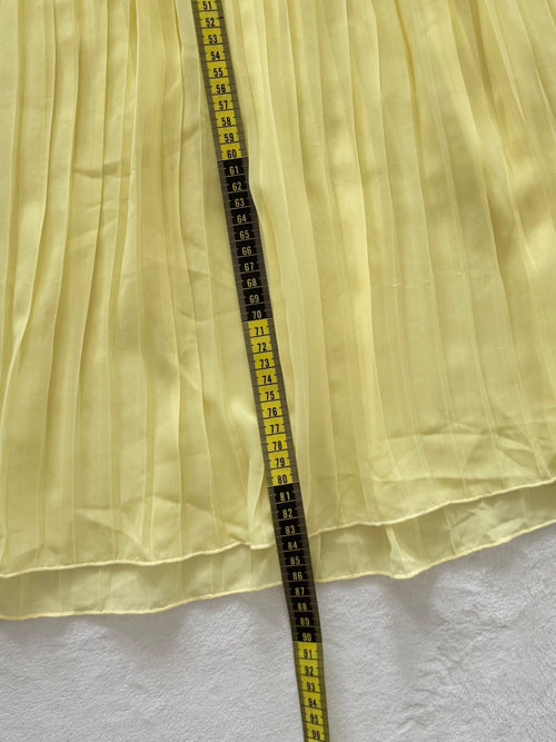 Fairy Pleated Yellow Chiffon Babydoll Size S