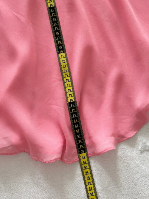 Coquette Pink Chiffon Lace Babydoll Size S/M
