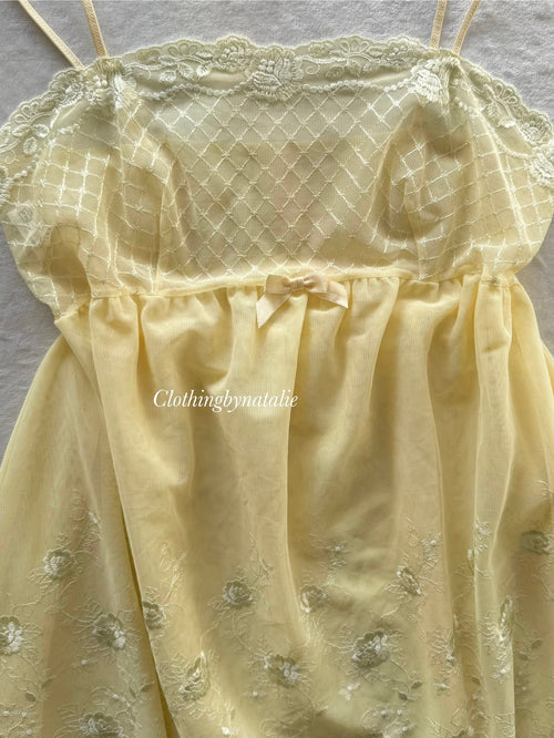 Fairy Floral Mesh Babydoll Size M