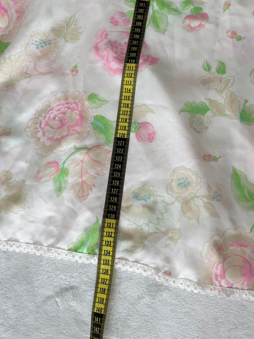 Christian Dior Floral Satin Nightgown Size M