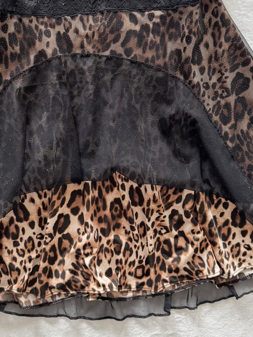 Glitter Leopard Babydoll Size S/M