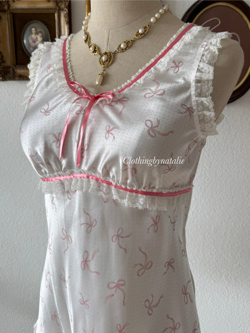 Coquette White Satin Robe Set size S