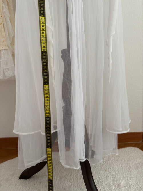 Frederick’s of Hollywood White Peignoir Mix Set size S/M