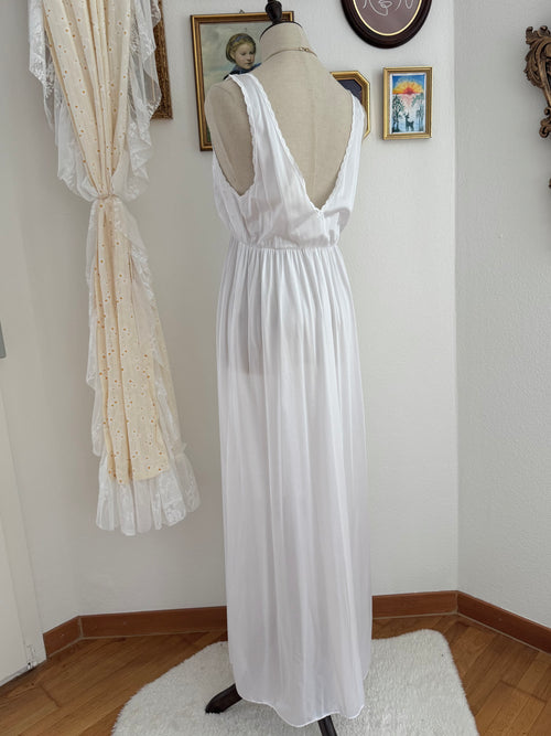 Tosca White Peignoir Set size M