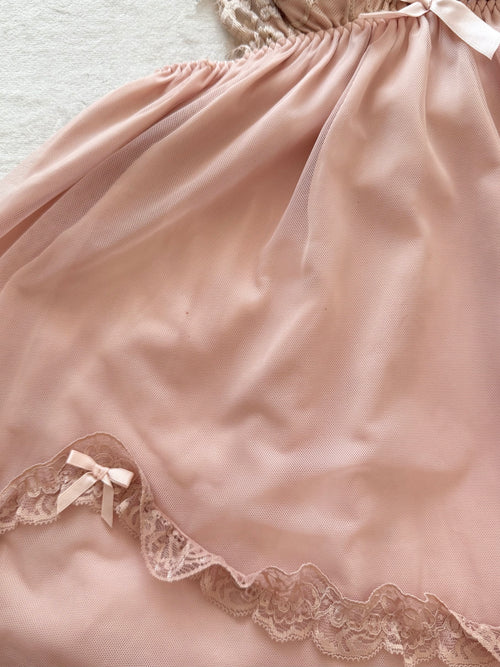 Fairy Pink Mesh Babydoll Size S/M