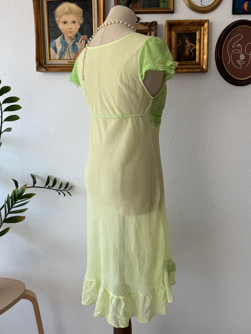 Fairy Green Chiffon Slip Size S
