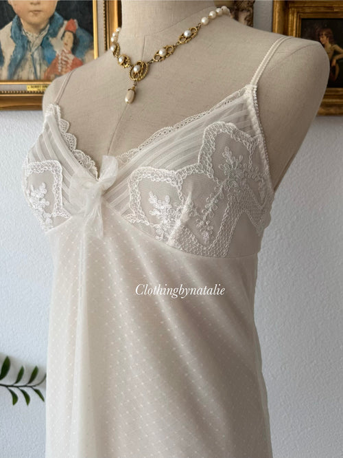 White Fairy Mesh Slip Size S