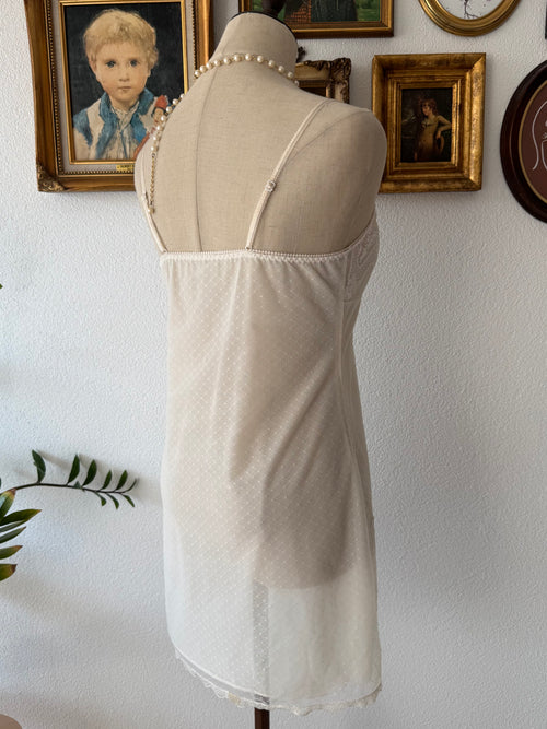 White Fairy Mesh Slip Size S