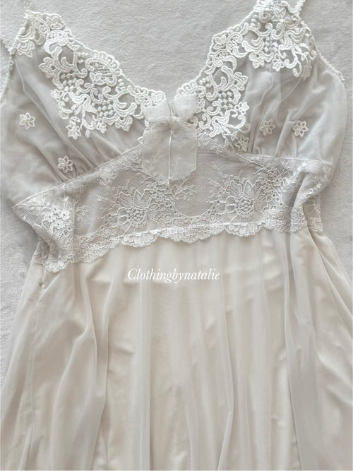 Fairy White Mesh Babydoll Size S