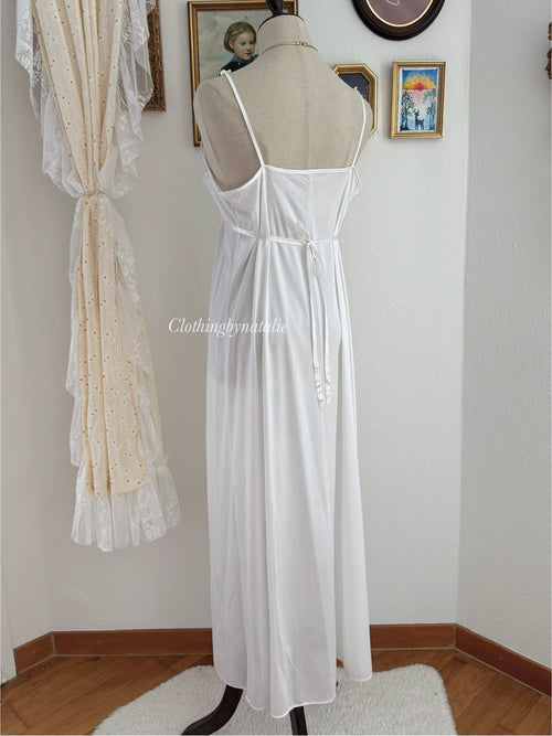 Shannon Lee White Lace Nylon Peignoir size M