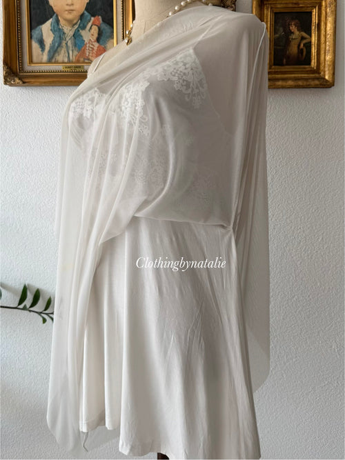 Fairy White Mesh Babydoll Size S