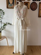 1960s Bert Yerlin Nylon Maxi Peignoir Set Size L