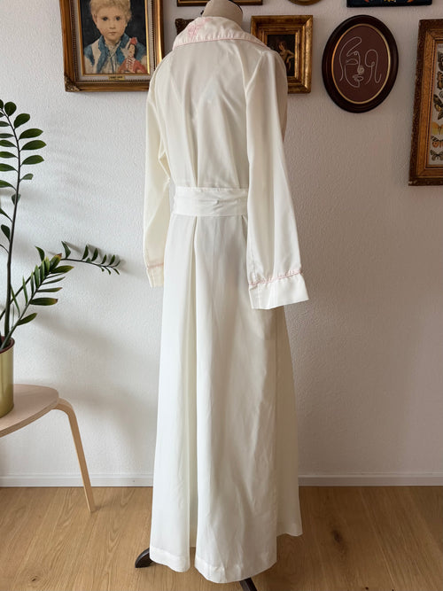 1960s Bert Yerlin Nylon Maxi Peignoir Set Size L