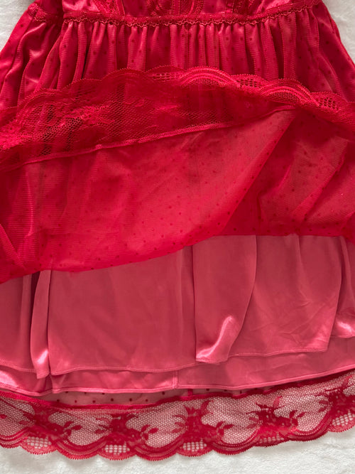 Fairy Red Lace Babydoll Size S/M