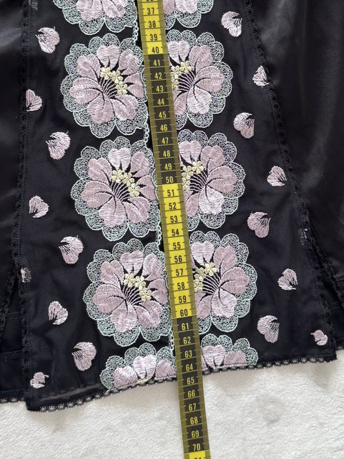 Triumph Black Nylon Lace Minidress Size S