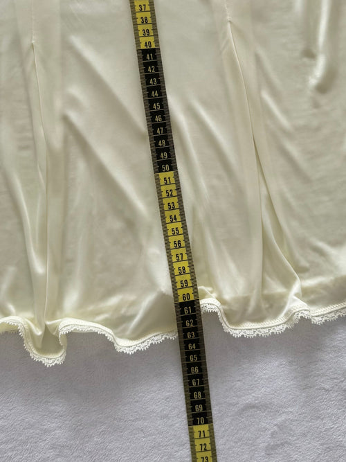 Japanese Yellow Nylon Lace Cami Size M