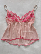 Wacoal Pink Chiffon Cami Size S/M