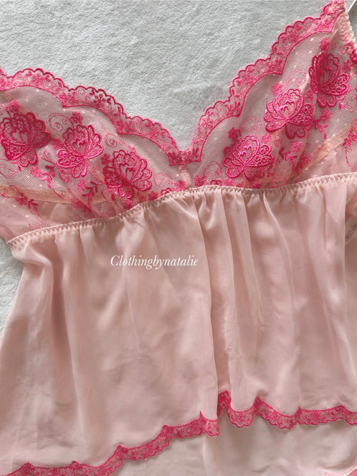 Wacoal Pink Chiffon Cami Size S/M