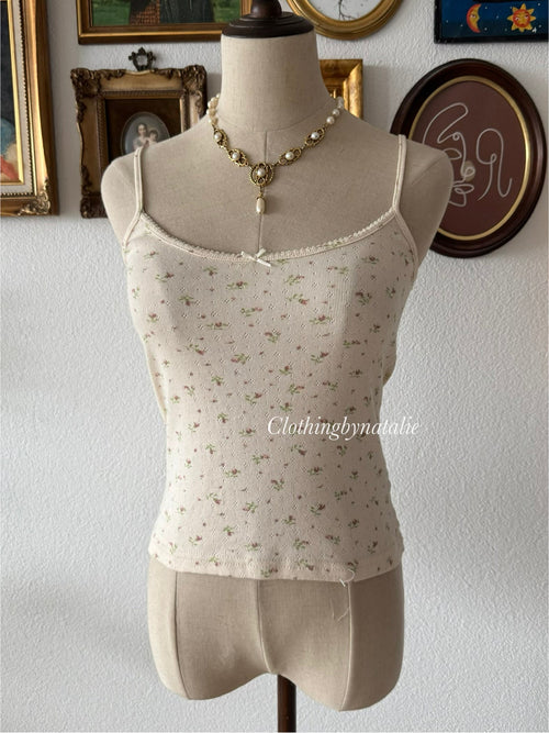 Coquette Floral Knit Cami Size S