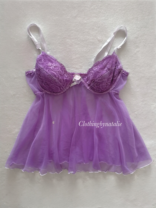 Mayela Lila Chiffon Bustier Size S