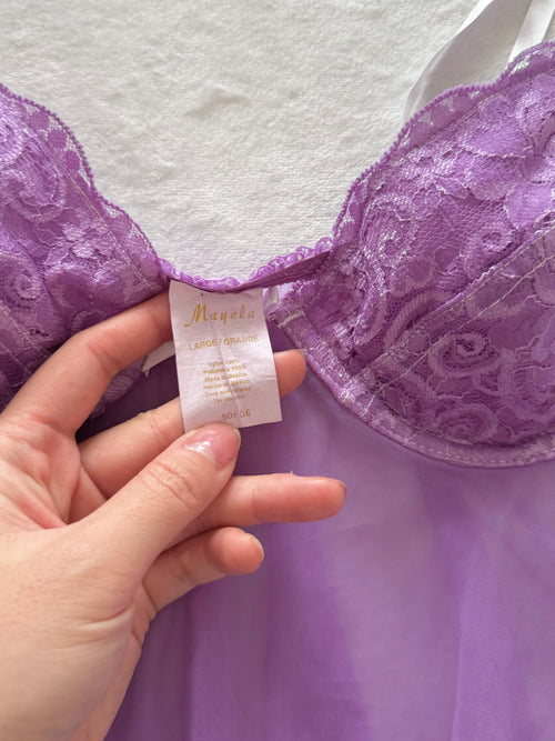Mayela Lila Chiffon Bustier Size S