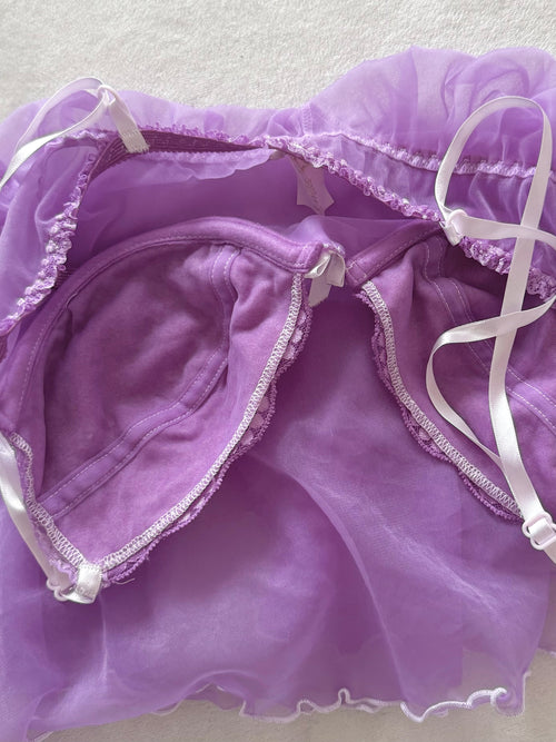 Mayela Lila Chiffon Bustier Size S