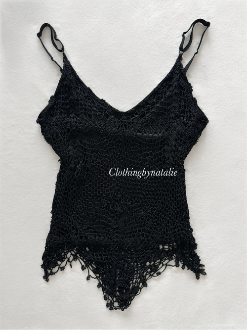 Fairy Black Knit Cami Size S