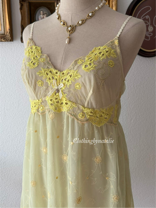 Embroidery Green Mesh Babydoll size S/M