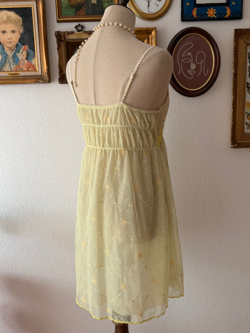 Embroidery Green Mesh Babydoll size S/M