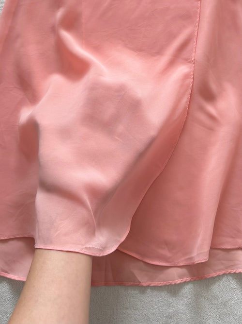 Soft Orange Chiffon Nightgown Size S