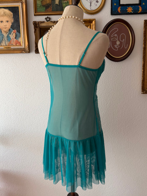 Ethereal Green Mesh Babydoll size S/ small M