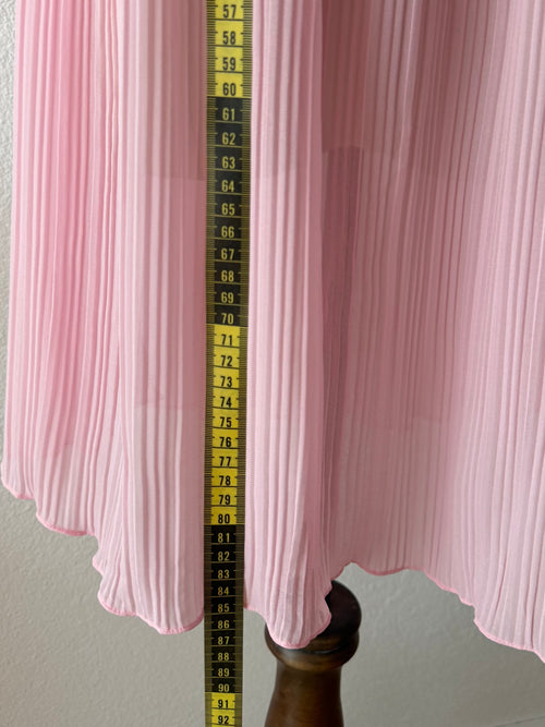 Romantic Pleated Pink Slip Size S/M