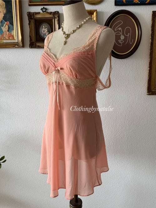 Fairy Orange Chiffon Slip Size S