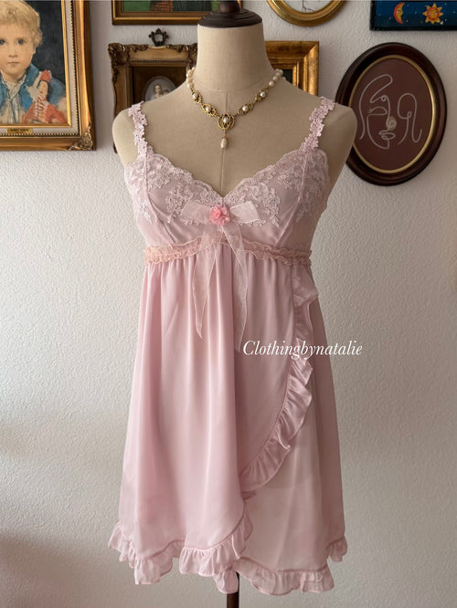 Pink Fairy Chiffon Babydoll size S