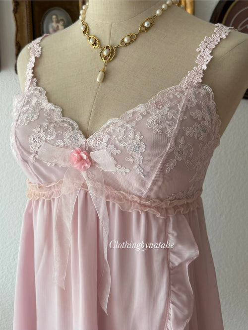 Pink Fairy Chiffon Babydoll size S