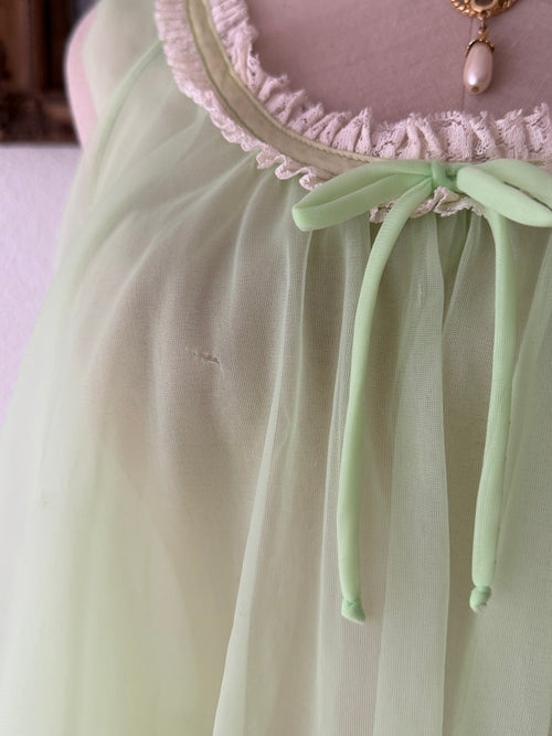Tosca Green Nylon Babydoll size S/M