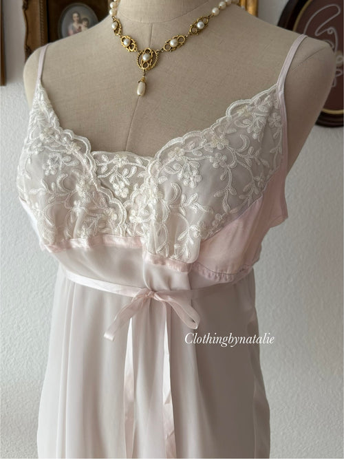 Linea Donatella Pink Peignoir Set size M