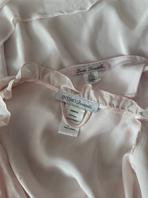 Linea Donatella Pink Peignoir Set size M