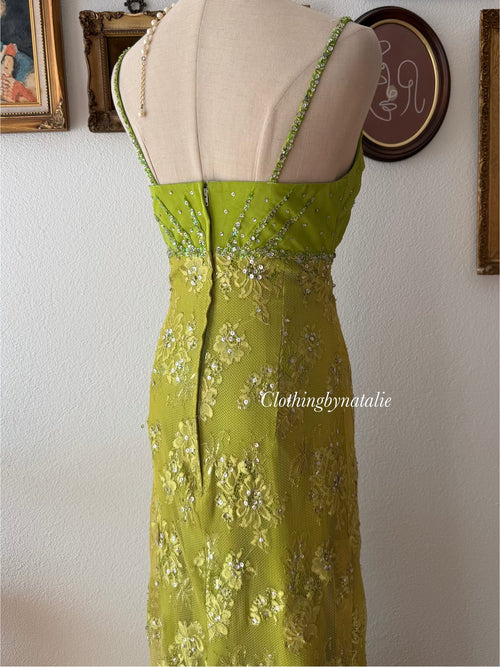 “Idea” Green Maxi Gown size S