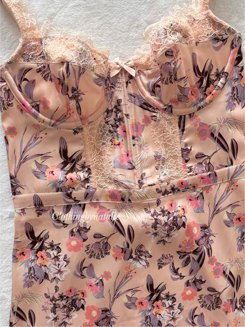 Victoria’s Secret Orange Satin Bustier Size XS