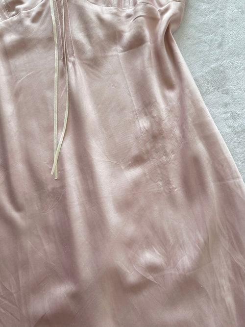 Soft Pink Satin Slip Size S