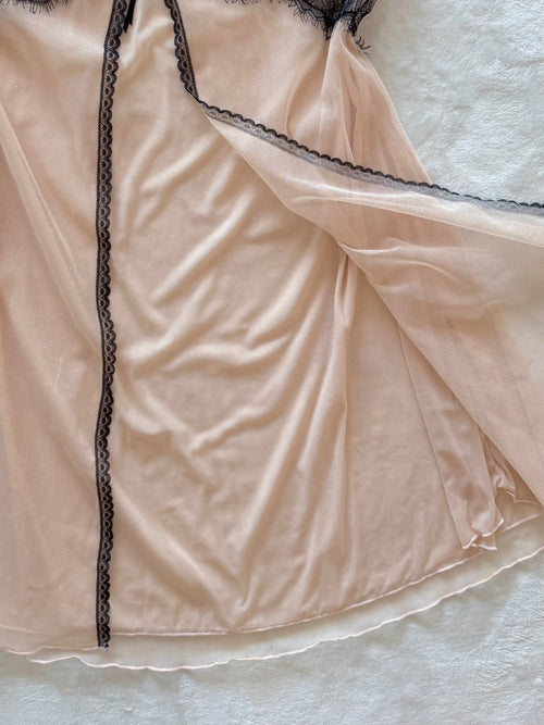 Glitter Sheer Mesh Babydoll Size S/M