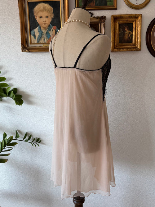 Glitter Sheer Mesh Babydoll Size S/M