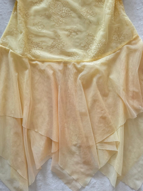 Fairy Yellow Mesh Babydoll Size S