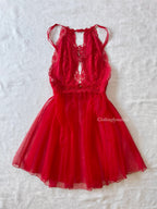 Red Lace Babydoll (S/M)