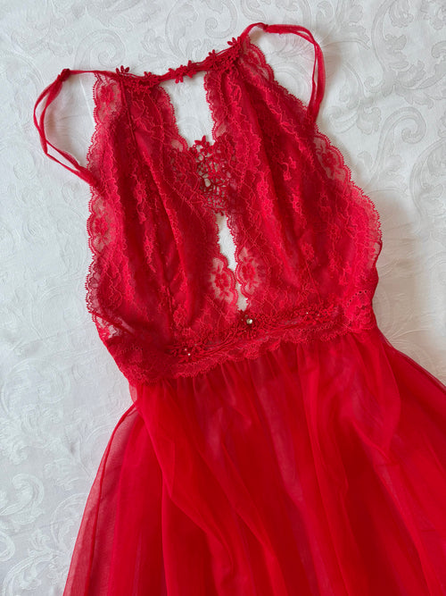Red Lace Babydoll (S/M)