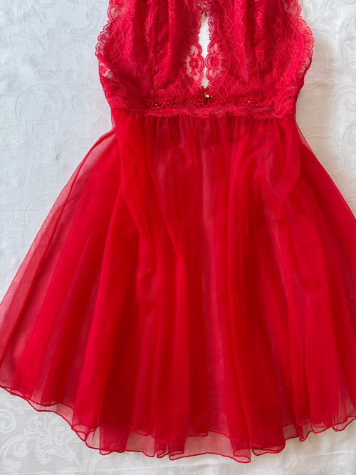 Red Lace Babydoll (S/M)