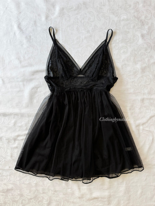 EB Black Lace Babydoll (S/M)