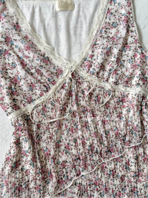Floral Lace Tutu Blouse size S