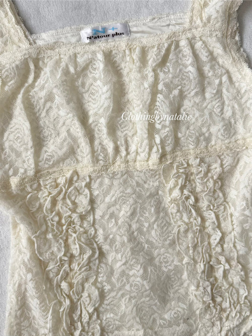 White Lace Cami Size S